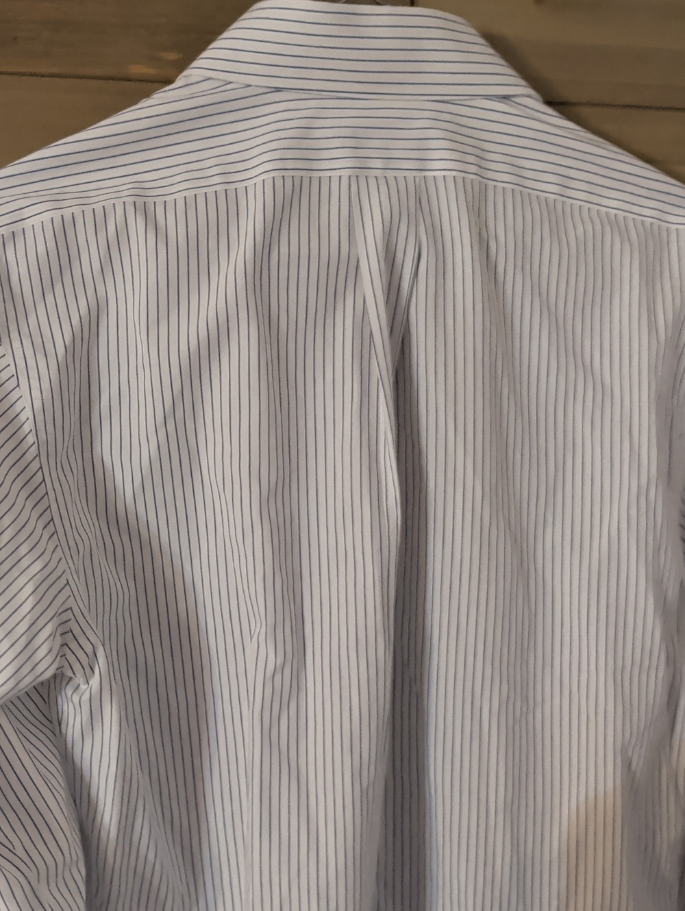 BrooksBrothers Men's Blue Stripe Button-Down Dress Shirt 14 1/2 - 32 - Picture 5 of 5